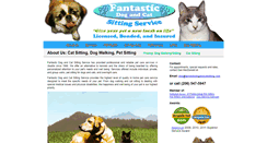 Desktop Screenshot of fantasticdogandcatsitting.com